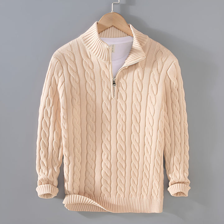 Anthony | Knitted Roll - Neck Sweater - Salty Sun